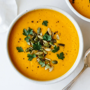 Roasted butternut squash soup.