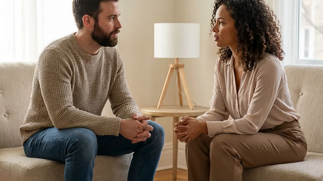 How to Talk with Siblings About Aging Parents 1 Siblings having a conversation about aging parents