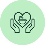 Personal home support icon