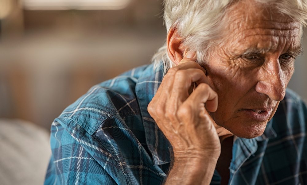 Hear and be heard: The importance of speech and hearing health as we age 1 A man holding his ear