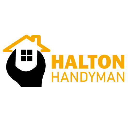 Handyman logo with house silhouette