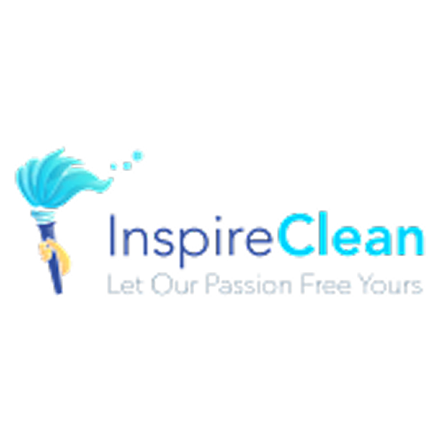 Cleaning service logo with slogan
