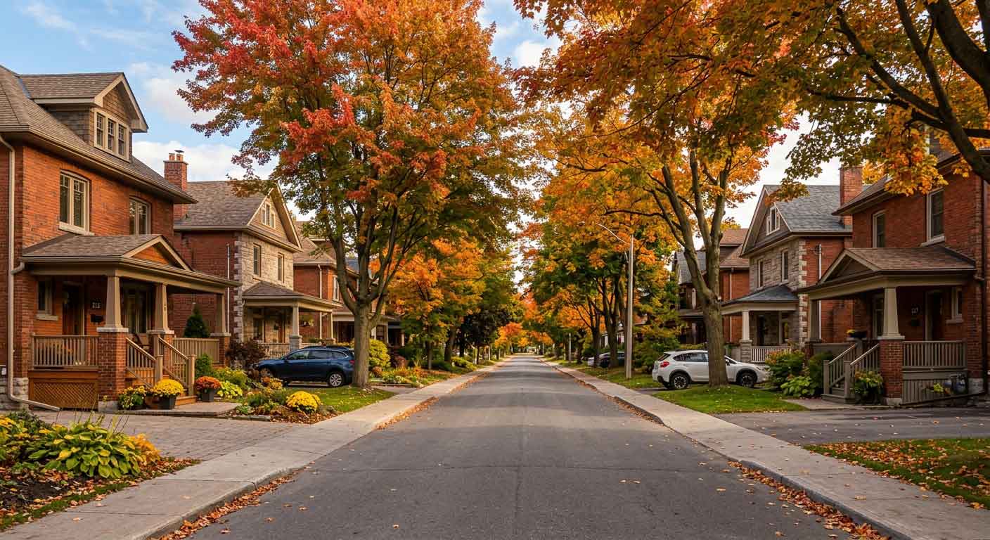 Ottawa fall neighborhood