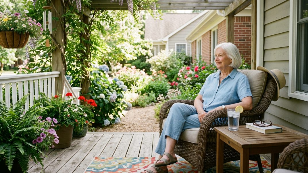How to Keep Older Adults Safe, Cool, and Comfortable This Summer 1 Elderly woman relaxing on porch