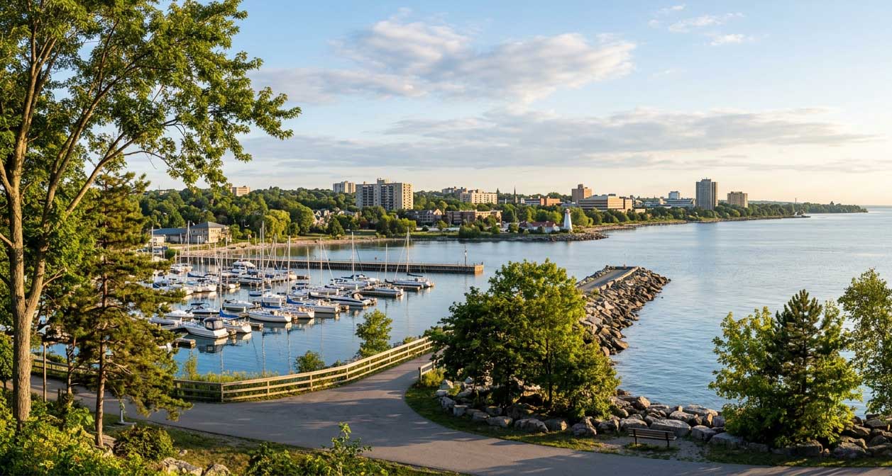 Durham region lake view image 