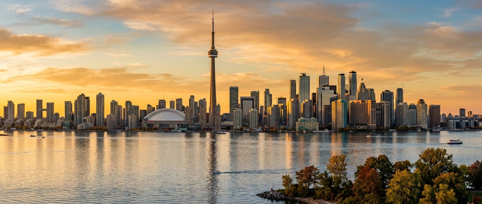 Landscape view of the GTA region in Ontario 